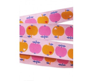 Graziela - Apfel Webband orange rosa